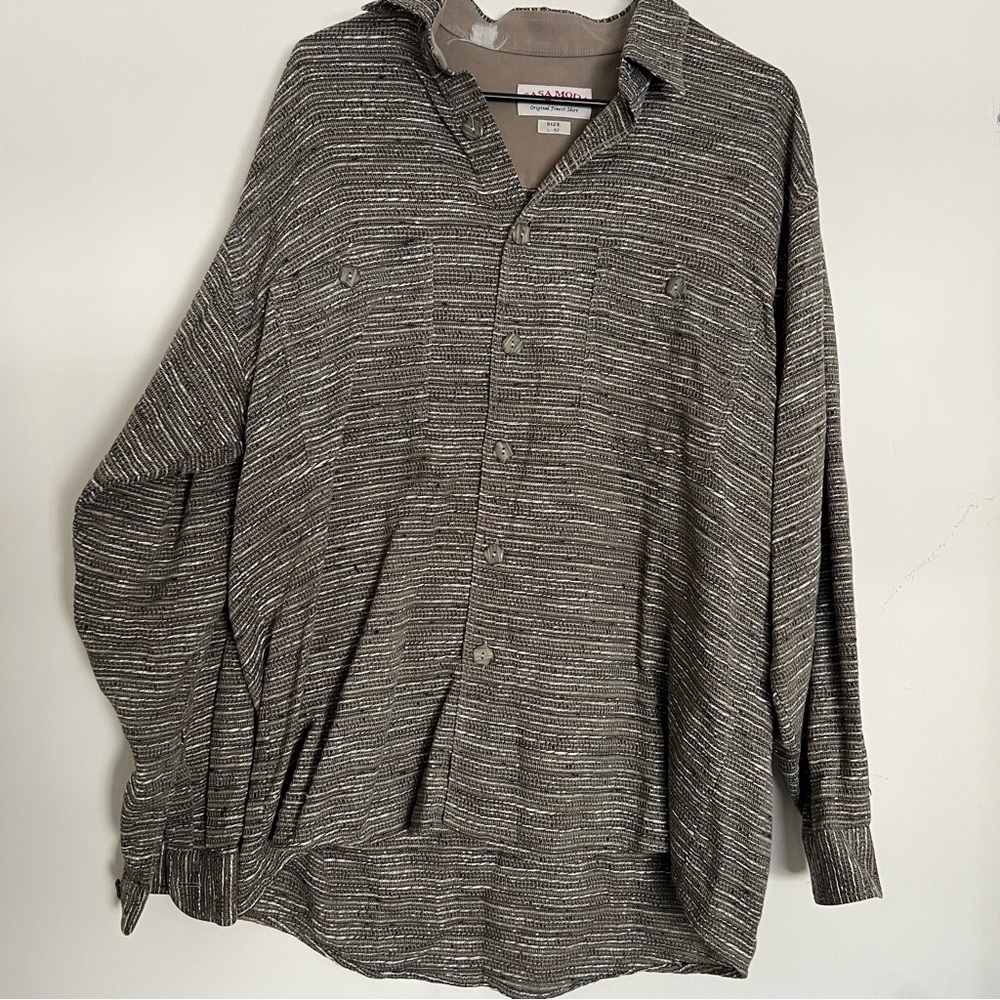 Oversized Button Down Shirt - image 1